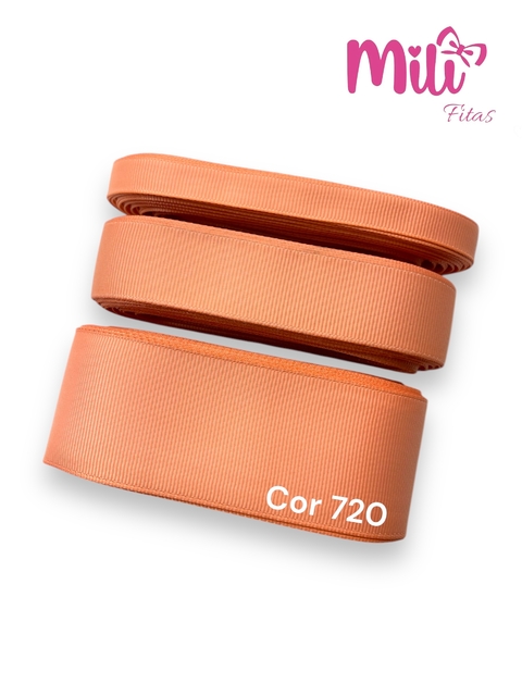 FITA GORGURÃO LISO MILI COR 720 PEACH COM 10 METROS - comprar online