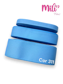 FITA GORGURÃO LISO MILI COR 311 BLUE MIST COM 10 METROS - comprar online