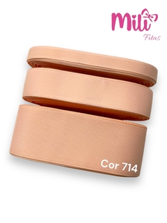 FITA GORGURÃO LISO MILI COR 714 PETAL PEACH COM 10 METROS - comprar online