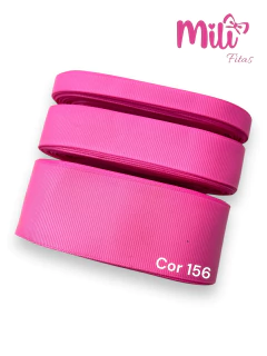 FITA GORGURÃO LISO MILI COR 156 HOT PINK COM 10 METROS - comprar online