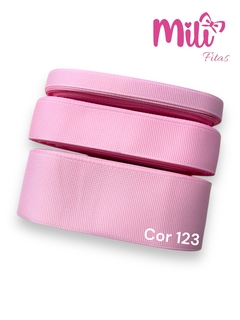 FITA GORGURÃO LISO MILI COR 123 PEARL PINK COM 10 METROS - comprar online