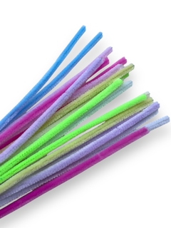 HASTES DE CHENILLE MISTO 30CM (20 UNIDADES) - Sonhos da Lorena