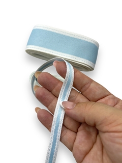 FITA CADARÇO PESPONTADA AZUL BEBE (3 METROS) na internet