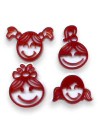 APLIQUE ACRILICO BONECAS VERÃO INFANTIL VERMELHO (4 UNIDADES) - comprar online