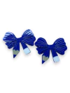 APLIQUE ACRILICO LAÇO PONTA LAPIS AZUL ROYAL 4 X 3,5CM COM 2 UNIDADES - comprar online