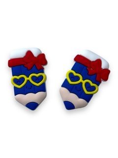 APLIQUE EMBORRACHADO LAPIS ESCOLAR AZUL 3CM (2 UNIDADES) - comprar online