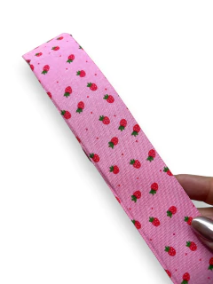 FITA ESTAMPADA MORANGUINHO 2 DE 38MM (2 METROS) - Sonhos da Lorena