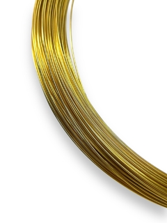 ARAME DE ALUMINIO 1,5MM DOURADO (METRO) na internet