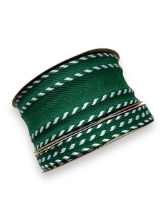 FITA SINIMBU VERDE DETALHE 3D ROLO COM 10 METROS - comprar online