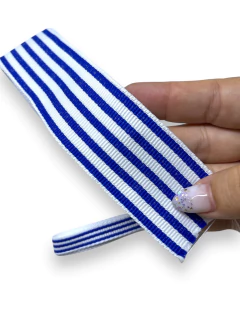 KIT DE FITA SINIMBU LISTRADA AZUL 4M (2 LARGURAS 2M DE CADA) - loja online