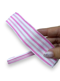 KIT DE FITA SINIMBU LISTRADA ROSA 4M (2 LARGURAS 2M DE CADA) na internet