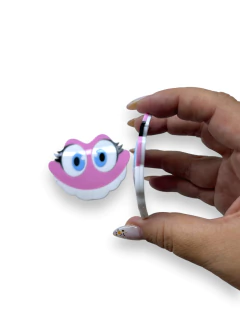 APLIQUE ACRILICO FINI DENTADURA CURVADA 8CM (2 UNIDADES)