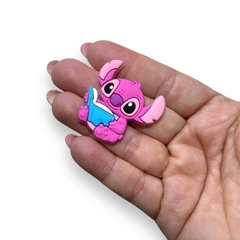 APLIQUE EMBORRACHADO ESCOLAR ANGEL STITCH COM LIVRO 3CM (2 UNIDADES) - comprar online
