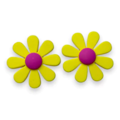APLIQUE EMBORRACHADO FLOR MARGARIDA AMARELO 3CM (2 UNIDADES) - comprar online