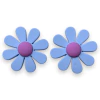APLIQUE EMBORRACHADO FLOR MARGARIDA AZUL 3CM (2 UNIDADES) - comprar online