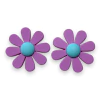 APLIQUE EMBORRACHADO FLOR MARGARIDA ROSA 3CM (2 UNIDADES) - comprar online