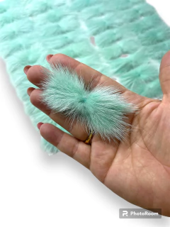 APLIQUE DE PELINHO RETANGULAR KIT COM 02 UNIDADES TIFFANY (BIGODE) TAMANHO 7CM na internet