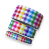 FITA GORGURÂO ESTAMPADA XADREZ QUADRICULADO COLOR (3 METROS) - comprar online