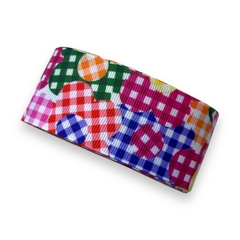 FITA YAMA ESTAMPA JUNINA QUADRICULADA FLOR 38MM (3 METROS) - comprar online