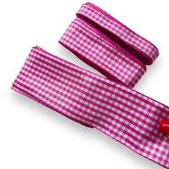 FITA DECORATIVA XADREZ ROSA AO39 (5 METROS) na internet
