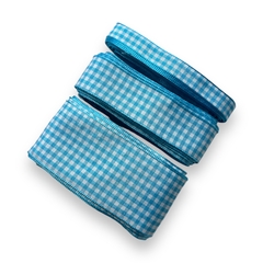 FITA DECORATIVA XADREZ AZUL TURQUESA AO60 (5 METROS) - comprar online