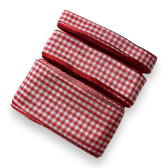 FITA DECORATIVA XADREZ VERMELHO AO32 (5 METROS) - comprar online