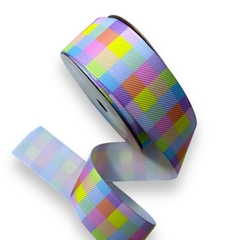 FITA SINIMBU XADREZ COLORIDO CANDYS 38MM (10 METROS) - comprar online
