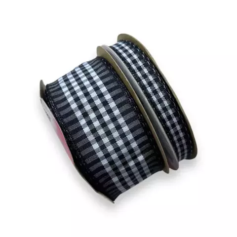 FITA SINIMBU DECORATIVA XADREZ PRETO - comprar online
