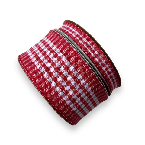 FITA SINIMBU DECORATIVA XADREZ VERMELHO - comprar online