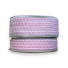 FITA ORGANZA COM LISTRAS ROSA