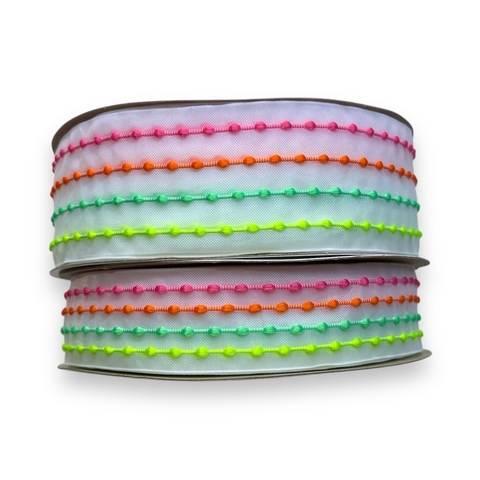 FITA ORGANZA COM LISTRAS NEON - comprar online