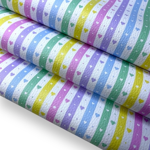 LONITA ESTAMPADA COM LISTRAS E CORAÇÕES CANDY 39CMX26CM - comprar online