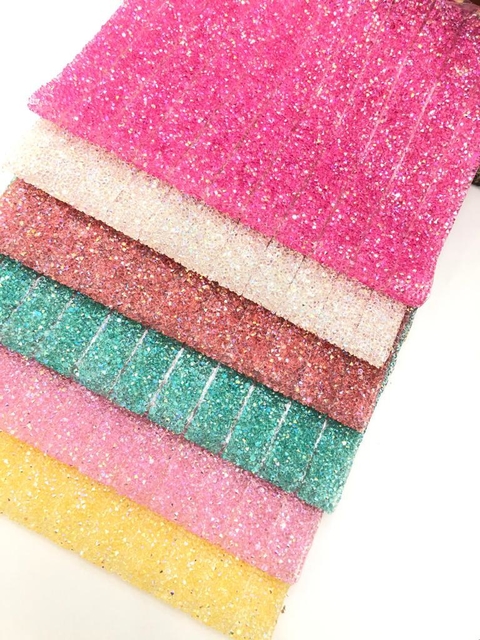 MANTA DE STRASS PARA TIARAS 2CM X 40CM POR TIRAS