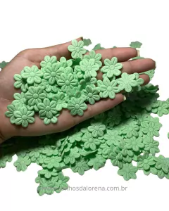 FLOR PRENSADA COM 05 GRAMAS APROXIMADAMENTE 50 UNIDADES VERDE BB na internet