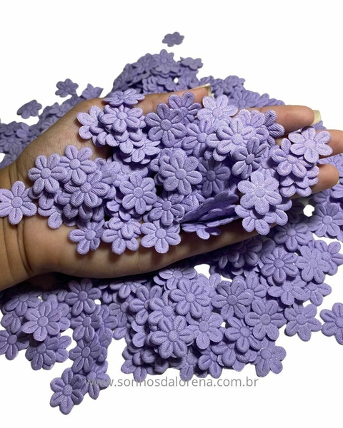 FLOR PRENSADA COM 05 GRAMAS APROXIMADAMENTE 50 UNIDADES LILAS