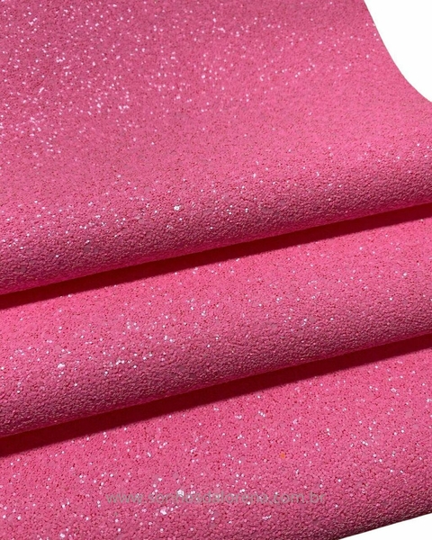 LONITA GLITTER FLOCADA ROSA NEON 27CMX40CM