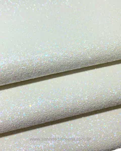 LONITA GLITTER FLOCADA AMARELO BB 27CMX40CM