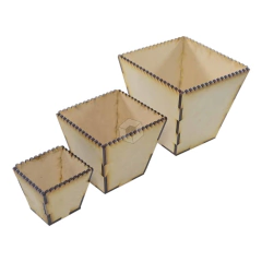 Maceta Decorativa Onda 11cm - Fibrofacil - Pack X 10unidades en internet