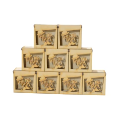 Cajas bomboneras "Feliz dia papá" - Pack por 10 Unidades! - Binomio woods