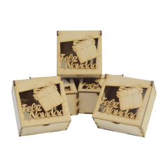 Cajas bomboneras "Feliz Navidad" - Pack por 10 Unidades! en internet