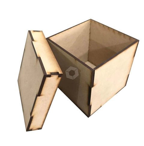 Caja Cubo 10cm, Fibrofacil, Pack X10unidades