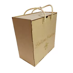 Caja Navideña Con Manija De Yute Navidad , Fibrofacil X1 - comprar online