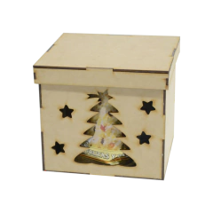 Caja Navideña Para Pan Dulce, Fibrofacil Pack X 5unidades!