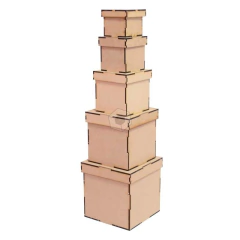 Caja Cubo 6cm, Fibrofacil, Pack X10unidades en internet