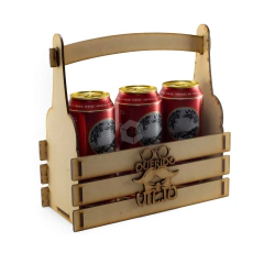 Cajón con manija para 3 latas de cervezas - Pack x5 Unidades! - comprar online