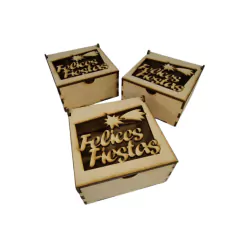 Cajas bomboneras "Felices Fiestas" - Pack por 10 Unidades! en internet