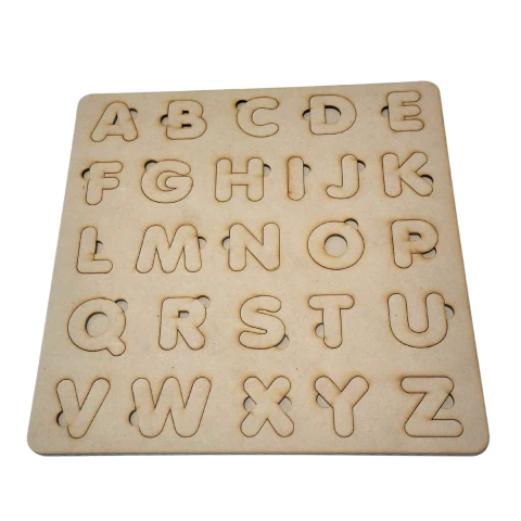 Juego Didactico Abecedario, Letras, Fibrofacil, Pack X5
