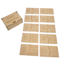 Juego Didactico Caja de rompecabezas con Numeros, Fibrofacil, Pack X5 - comprar online