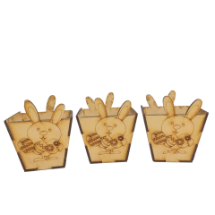 Maceta con conejo de Pascuas 6cm - Fibrofacil - Pack X 10unidades en internet