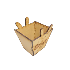 Maceta con conejo de Pascuas 9cm - Fibrofacil - Pack X 10unidades